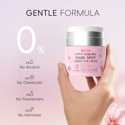 Creme Corretor Manchas Sakura 50ml - Vitamina C, E e Arbutina Anti-Idade Hipoalergénico