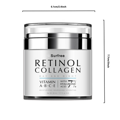 Creme Facial de Retinol 50ml - Dia e Noite com Colagénio e Vitamina C